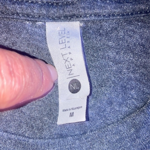 Luke Combs Concert Gray T Shirt Next Level Medium EUC - Picture 3 of 7